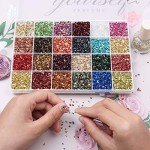 24-Color Crushed Glass Glitter for Resin Art