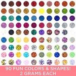 Assorted Glitter 90 Pack for Resin Art