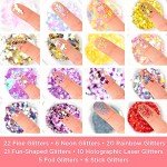 Assorted Glitter 90 Pack for Resin Art