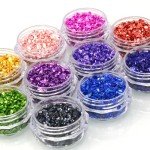 LePe Crushed Glass Glitter for Resin Art 12-Pack