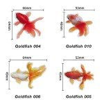18 Sheets Goldfish & Koi Pond Resin Stickers