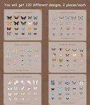 Butterfly & Dragonfly Insect Stickers Set (240 Pieces)