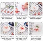 18 Sheets Goldfish & Koi Pond Resin Stickers