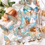 Holographic Butterfly Stickers Set for Resin Art