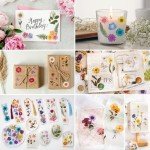 Pressed Flower Resin Stickers - 486 Assorted Pieces