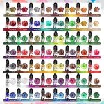 Vibrant Alcohol Ink Set – 56 Colors (10ml)