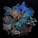 Holographic Glitter Butterfly Stickers - 45 Pcs