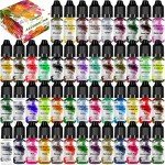 Vibrant 48-Color Alcohol Ink Set for Resin