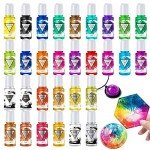 30-Bottle Alcohol Ink Set for Resin Art