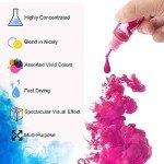 30-Bottle Alcohol Ink Set for Resin Art