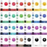 Vibrant 24-Color Alcohol Ink Set for Resin Art