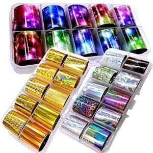 Starry Sky Holographic Nail Foil Stickers Set
