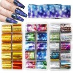 Starry Sky Holographic Nail Foil Stickers Set