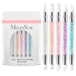 5 Pcs Dual-Tipped Brushes for Resin Nail Art