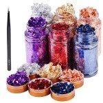 Mingjieus Metallic Foil Flakes Set - 6 Colors