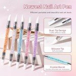 5 Pcs Dual-Tipped Brushes for Resin Nail Art