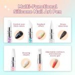 5 Pcs Dual-Tipped Brushes for Resin Nail Art