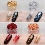 Mingjieus Metallic Foil Flakes Set - 6 Colors