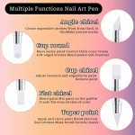 5 Pack Dual Tipped Nail Art Sculpture Pens