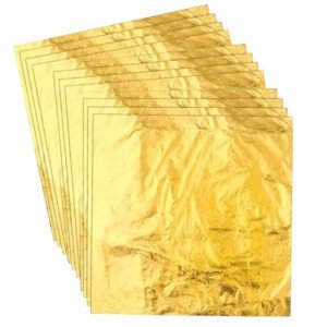 200 Pcs Gold Leaf Sheets for Resin Art
