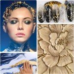 200 Pcs Gold Leaf Sheets for Resin Art