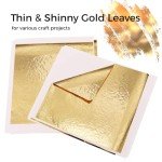 200 Pcs Gold Leaf Sheets for Resin Art