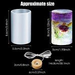 Cylinder Light Resin Mold Set with Base Stand
