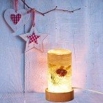 Cylinder Light Resin Mold Set with Base Stand