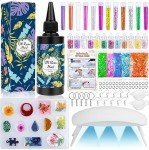 UV Resin Kit with Light for DIY Crafts