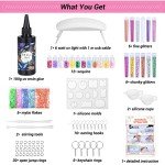 UV Resin Kit with Light for DIY Crafts