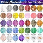 Crystal Clear Epoxy Resin Kit with Mica Powders