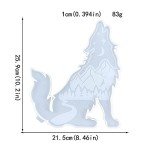 Howling Wolf Silicone Resin Mold for Wall Art