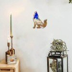 Howling Wolf Silicone Resin Mold for Wall Art