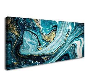 Abstract Marble Vortex Canvas Wall Art Print