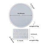 3-Piece Roman Numerals Clock Resin Molds Set