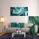 Abstract Marble Vortex Canvas Wall Art Print