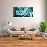 Abstract Marble Vortex Canvas Wall Art Print
