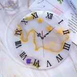3-Piece Roman Numerals Clock Resin Molds Set