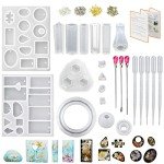 Resin Jewelry Making Kit with Molds and Tools
