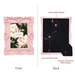 Pink Ornate Resin Picture Frame for Photos