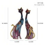 Resin Cat Art Sculptures for Home Decoration