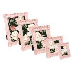 Pink Ornate Resin Picture Frame for Photos