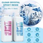 40oz Clear Epoxy Resin Coating Kit with Tools