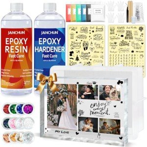 Resin Picture Frame Craft Kit with Molds