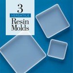 Square Silicone Mold Set for Resin Art - 3 Pcs