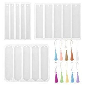 Silicone Bookmark Molds with Tassels - 3 Sets