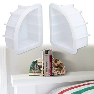 Silicone Geode Resin Mold Bookends - Pair