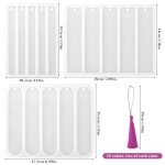 Silicone Bookmark Molds with Tassels - 3 Sets