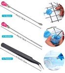 16-Piece Silicone Stir Sticks and Mixing Tools Set