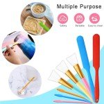 16-Piece Silicone Stir Sticks and Mixing Tools Set